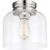 Image de Landelijke Plafondlamp - Steady Lighting - Metaal - Landelijk - E27 - L: 22.9cm - Voor Binnen - Woonkamer - Eetkamer - Zilver