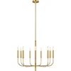 Image de Feiss LED Kroonluchter | 9X E14 Max 60W | Dimbaar | Burnished Brass