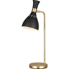Image de Landelijke Tafellamp - Steady Lighting - Metaal - Landelijk - E27 - L: 21.9cm - Voor Binnen - Woonkamer - Eetkamer - Zwart