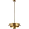 Image de Feiss LED Hanglamp Brisbin | 1X E27 Max 60W | Dimbaar | Burnished Brass