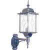 Image de Elstead Lighting LED Wand Buitenlamp Wexford | 1X E27 Max 60W | IP44 | Dimbaar | Black/Silver