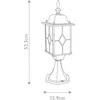 Image de Klassieke buitenlamp 2082 - Wexford Kleur: Zwart-Zilver Gevlamd - Outlet