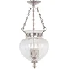 Image de Landelijke Hanglamp - Steady Lighting - Glas - Landelijk - E14 - L: 27.5cm - Voor Binnen - Woonkamer - Eetkamer - Zilver