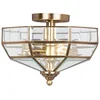 Image de Elstead Lighting LED Plafondlamp Old Park | 2X E27 Max 60W | Dimbaar | Antique Brass