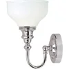Image de Landelijke Wandlamp - Steady Lighting - Metaal - Landelijk - G9 - L: 21cm - Voor Binnen / Binnen - Woonkamer - Eetkamer - Zilver