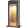 Image de Elstead Lighting Mini LED Tuin Pilaar Parkstone | 6W 3000K 650Lm 830 | IP55 | Basalt Stone with Stainless Steel