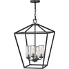 Image de Hinkley LED Buiten Hanglamp Alford Place | 4X E14 Max 40W | IP44 | Dimbaar | Museum Black