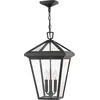 Image de Hinkley LED Buiten Hanglamp Alford Place | 3X E14 Max 40W | IP44 | Dimbaar | Museum Black