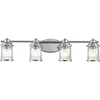 Image de Kichler LED Badkamerarmatuur Ashland Bay | 4X E27 Max 60W | IP44 | Polished Chrome