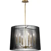 Image de Kichler LED Kroonluchter | 6X E14 Max 60W | Dimbaar | Black & Natural Brass