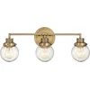 Image de Hinkley LED Badkamerarmatuur Poppy | 3X E27 Max 60W | IP44 | Heritage Brass