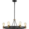 Image de Hinkley LED Hanglamp Silas | 6X E27 Max 60W | Dimbaar | Aged Zinc & Heritage Brass