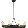 Image de Hinkley LED Hanglamp Silas | 8X E27 Max 60W | Dimbaar | Aged Zinc & Heritage Brass