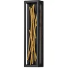 Image de Hinkley LED Wandlamp Styx | 14W 3000K 1588Lm 830 | Black & Gilded Gold