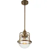 Image de Kichler LED Hanglamp Triocent | 1X E27 Max 60W | IP44 | Dimbaar | Natural Brass
