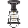 Image de Quoizel LED Plafondlamp Mixon | 1X E27 Max 60W | Dimbaar | Palladian Bronze