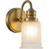 Image de Quoizel LED Badkamerarmatuur Swell | 3W 3000K 300Lm 830 | IP44 | Dimbaar | Brushed Brass