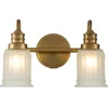 Image de Quoizel LED Badkamerarmatuur Swell | 3W 3000K 300Lm 830 | IP44 | Dimbaar | Brushed Brass
