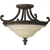 Image de Plafondlamp - Steady Lighting - Metaal -  - E27 - L: 43.8cm - Voor Binnen - Woonkamer - Eetkamer - Walnut