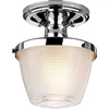 Image de Landelijke Plafondlamp - Steady Lighting - Metaal - Landelijk - E27 - L: 18.2cm - Voor Binnen / Binnen - Woonkamer - Eetkamer - Zilver