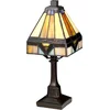 Image de Bohemian Tafellamp - Steady Lighting - Glas - Bohemian - E14 - L: 12.5cm - Voor Binnen - Woonkamer - Eetkamer - Brons