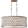 Image de Landelijke Hanglamp - Steady Lighting - Glas - Landelijk - E27 - L: 41.3cm - Voor Binnen - Woonkamer - Eetkamer - Zilver