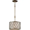 Image de Landelijke Hanglamp - Steady Lighting - Glas - Landelijk - E27 - L: 31.8cm - Voor Binnen - Woonkamer - Eetkamer - Zilver