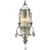 Image de Landelijke Wandlamp - Steady Lighting - Glas - Landelijk - E14 - L: 11.4cm - Voor Binnen - Woonkamer - Eetkamer - Zilver