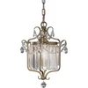 Image de Landelijke Hanglamp - Steady Lighting - Glas - Landelijk - E27 - L: 26.7cm - Voor Binnen - Woonkamer - Eetkamer - Zilver
