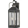Image de Hinkley LED Wand Buitenlamp Fitzgerald | 2X E14 Max 40W | IP44 | Dimbaar | Textured Black with Burnished Bronze