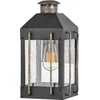 Image de Hinkley LED Wand Buitenlamp Fitzgerald | 1X E27 Max 60W | IP44 | Dimbaar | Textured Black with Burnished Bronze