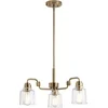 Image de Kichler LED Kroonluchter | 3X E27 Max 60W | Dimbaar | Weathered Brass