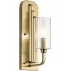 Image de Kichler LED Wandlamp Kimrose | 1X E14 Max 40W | Brushed Natural Brass