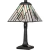 Image de Elstead Lighting Tiffany LED Tafellamp Alderley | 1X E14 Max 40W | Dimbaar | Vintage Bronze