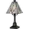 Image de Elstead Lighting Tiffany LED Tafellamp Alderley | 1X E14 Max 40W | Dimbaar | Vintage Bronze
