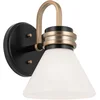 Image de Kichler LED Wandlamp Farum | 1X E27 Max 3W | Black with Champagne Bronze