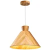 Image de Accord Houten LED Hanglamp Conical | 1X E27 Max 40W | Teak