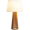 Image de Accord Houten LED Tafellamp Slatted | 1X E27 Max 60W | Teak