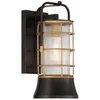 Image de Eurofase LED Wand Buitenlamp Rivamar | 1X E27 Max 40W | Black and Brushed Gold
