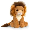 Image de Keel Toys Pluche knuffel dier leeuw - bruin - 18 cm - Knuffelbeesten leeuwen speelgoed