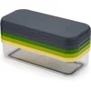 Image de Joseph Joseph - Multi-Prep Compact Mandoline met Opvangbak 6-Delig - Siliconen - Multicolor