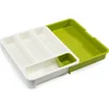 Image de Joseph Joseph Ladesysteem Besteklade organiser, wit-groen
