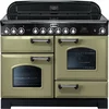 Image de Falcon Classic Deluxe 110 Range-fornuis Electrisch Inductiekookplaat zones Olijf