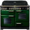 Image de Falcon Classic Deluxe 110 Range-fornuis Electrisch Inductiekookplaat zones Zwart, Geelkoper, Groen