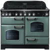 Image de Falcon Classic Deluxe 110 Range-fornuis Electrisch Inductiekookplaat zones Zwart, Chroom, Groen