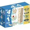 Image de Grasshopper 4-in-1 Houten Garden Games Kubb/domino/jenga