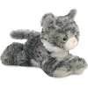 Image de Aurora Pluche kat/poes - grijs - 20 cm - Knuffeldieren katten - speelgoed