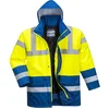 Image de Portwest hi-vis contrast werkkleding verkeersjas jas Geel S466 MAAT XS