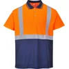 Image de Portwest Tweekleuren Polo S479 - Oranje/Marine - XXXL