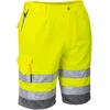 Image de Portwest Hi-Vis Polykatoen Korte Broek E043 - Geel/grijs - XL